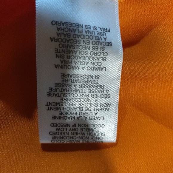 Michael Kors Orange Cowl Neck Sleeveless Blouse - Picture 6 of 7